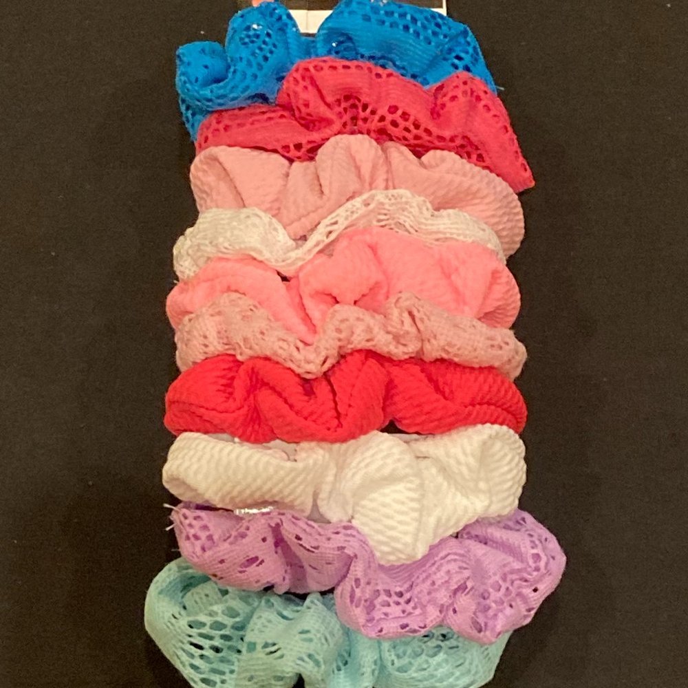 Mwah Scrunchies  Multicolor 10pc